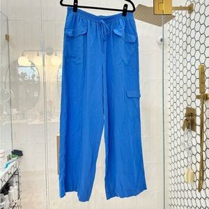 Blue Linen Pant